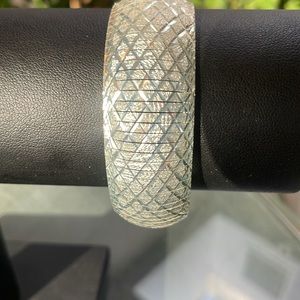 Italian sterling silver, JCM, flex bangle bracelet